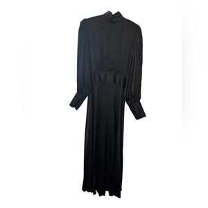 Barneys New York Elegant Black Long Sleeve Dress (Can448)